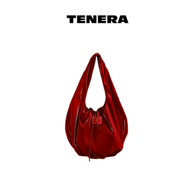 TENERA丝绒系列芭蕾hobo包腋下款