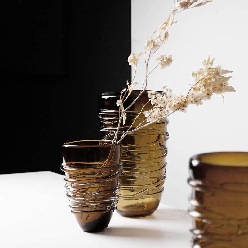 现代轻奢琉璃水培花瓶客厅玄关餐桌家居插花设计师艺术摆件装饰,纺织面料/辅料/配套,纺织机械配件,淘宝优惠券,粉丝福利购,淘宝优惠卷