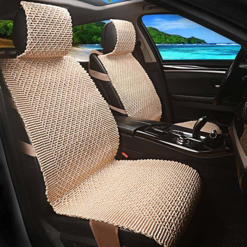 新款冰丝编织汽车坐垫夏款透气汽车座垫五座六件套亚麻镂座套,机械设备,其他机械设备,淘宝优惠券,粉丝福利购,淘宝优惠卷