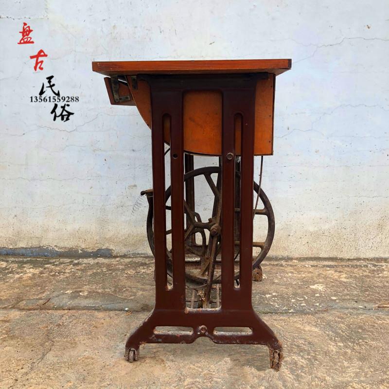 怀旧70-80年代脚踏缝纫机怀旧复古缝纫机头摆件民俗展示老物件