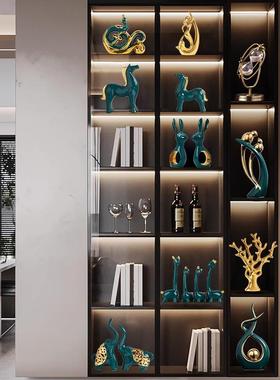 轻奢高档客厅办公室小摆件家居装饰品电视酒柜书房玄关创意工艺品