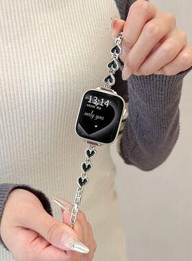 2088适用苹果Applewatch10/98iwatch76/54/321se/Ultra金属爱心链