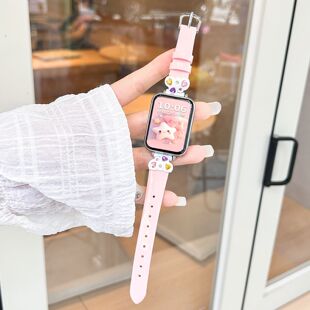 适用华为FIT3表带fit4表带fit4profit2真皮夏天腕带