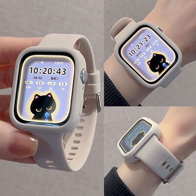 适用华为watchfit4表带壳fit保护壳硅胶watchfit4Pro表带fit3腕带