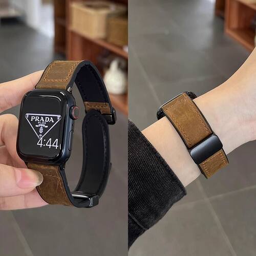 适用iwatch11代/10代/S98苹果表带Applewatch手表带765SE磁吸带
