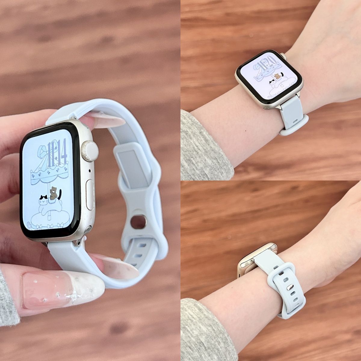 新款八字扣硅胶表带适用红米watch5/4腕带小米手环8/9pro表带细款