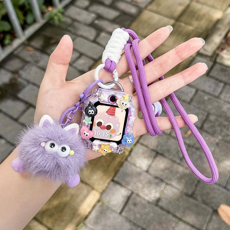 适用华为儿童手表表带5/5XPro挂脖绳4X/4Pro毛绒挂绳表壳3Pro腕带,手表,配件,淘宝优惠券,粉丝福利购,淘宝优惠卷