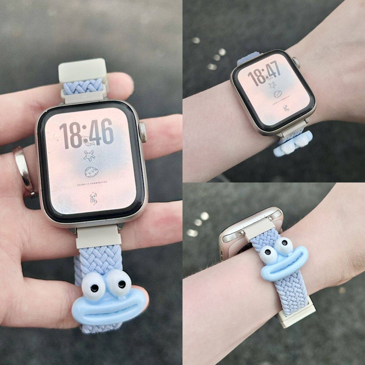 搞怪香肠大嘴适用iQOOwatchgt编织vivowatchgt