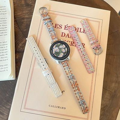 适用高驰corospace3表带PACE2草席纹皮质APEX2亲肤2pro秋冬腕带