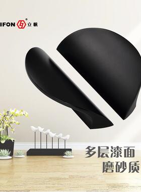 新款无框玻璃门半圆形不锈钢大拉手大门实心明装木门把手金色黑色