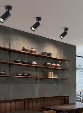 明装射灯可调角度单个服装店led背景墙聚光照画吸顶射灯