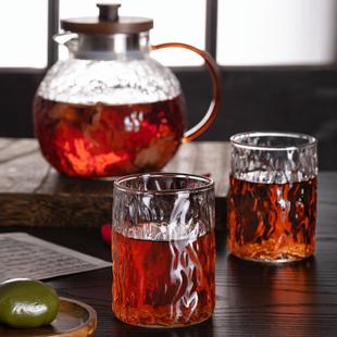 家用木盖玻璃凉水壶冷水壶泡茶煮茶大容量白开水水壶可加热 日式