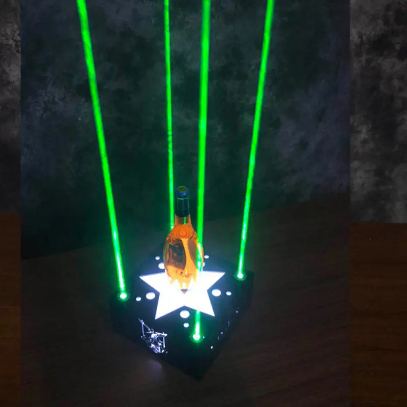 酒吧v发光酒座led激光酒架洋酒底座香槟架红酒展示架新款酒具