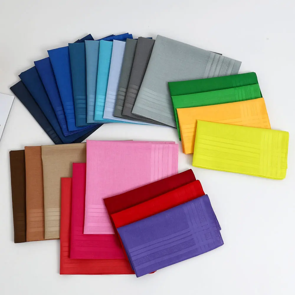 女士纯棉手帕全棉男士手绢纯色素色杯垫老式吸水擦汗手巾