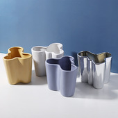 in风陶瓷花瓶摆件抽象异形客厅艺术家居民宿装 饰花器