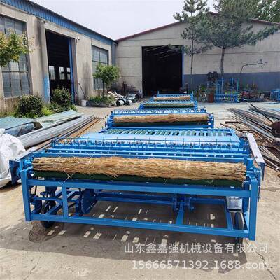 大小型号芦苇编织机牲畜棚舍保温草苫机草绳编制机草帘机