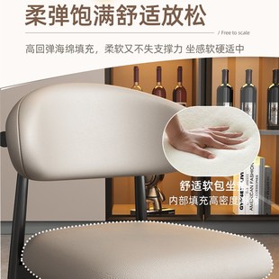 餐椅家用餐桌厅靠背木椅子2025新款椅子轻奢高级酒店咖.啡厅书桌