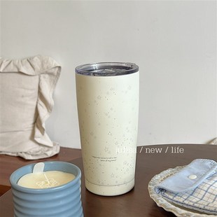 7款小众满天星i星保温杯大容量304不锈钢保温保冷两用吸管杯子