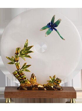 天然玉石家居装饰品客厅玄z关电视酒柜新年乔迁新居礼品