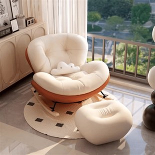 蜗牛椅懒人沙发可躺可睡卧室单双人G阳台休闲椅子网红摇摇椅躺椅