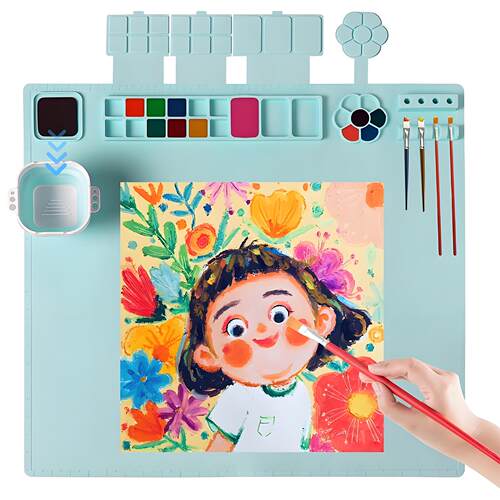 跨境爆款硅胶绘画垫DIY涂鸦垫