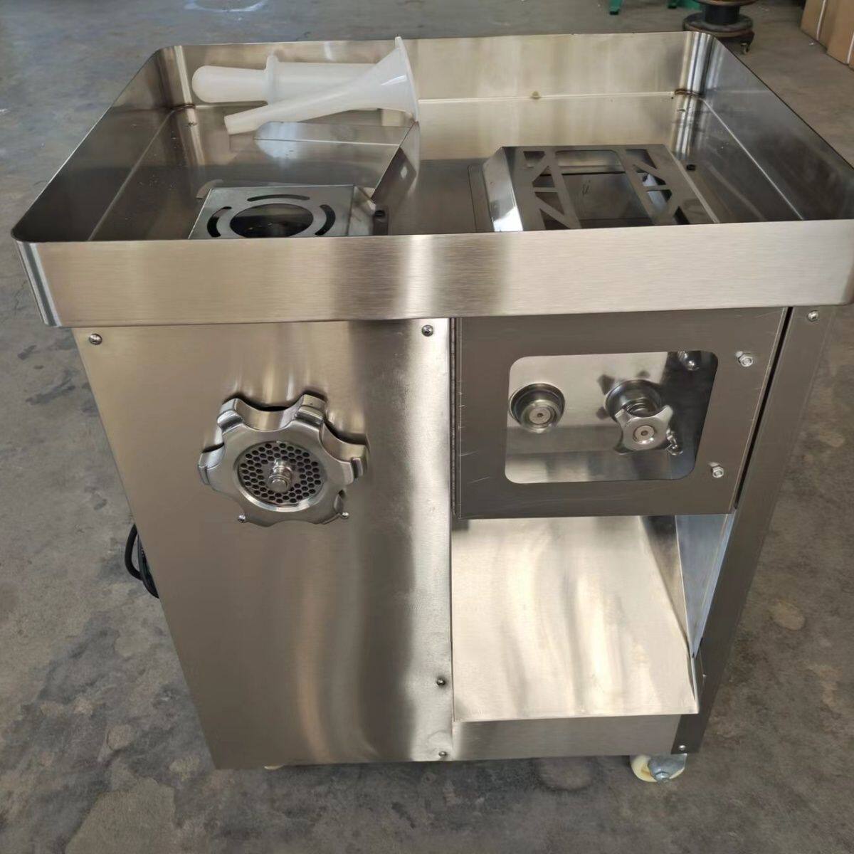 豪华型全钢可拆卸机头绞切两用三用灌肠机多功能
