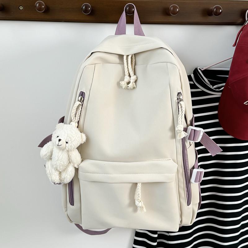 推荐新款大容量韩版原创双肩包旅行背包初中女生小众电脑大学生百