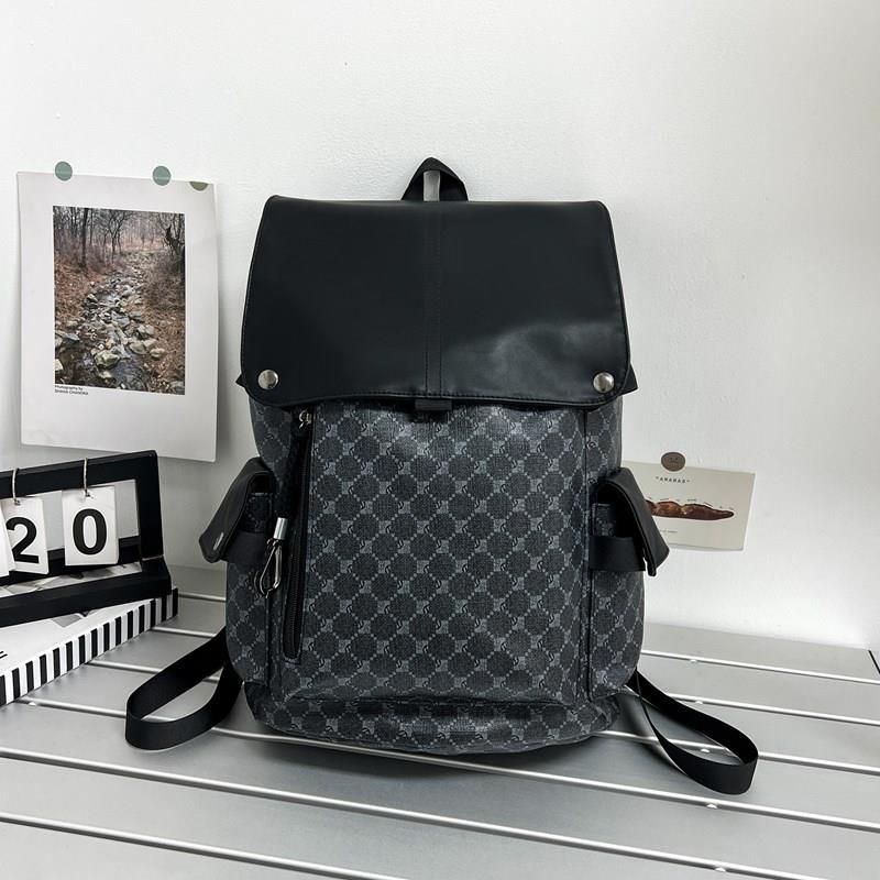 新品潮流双肩包男士休闲防