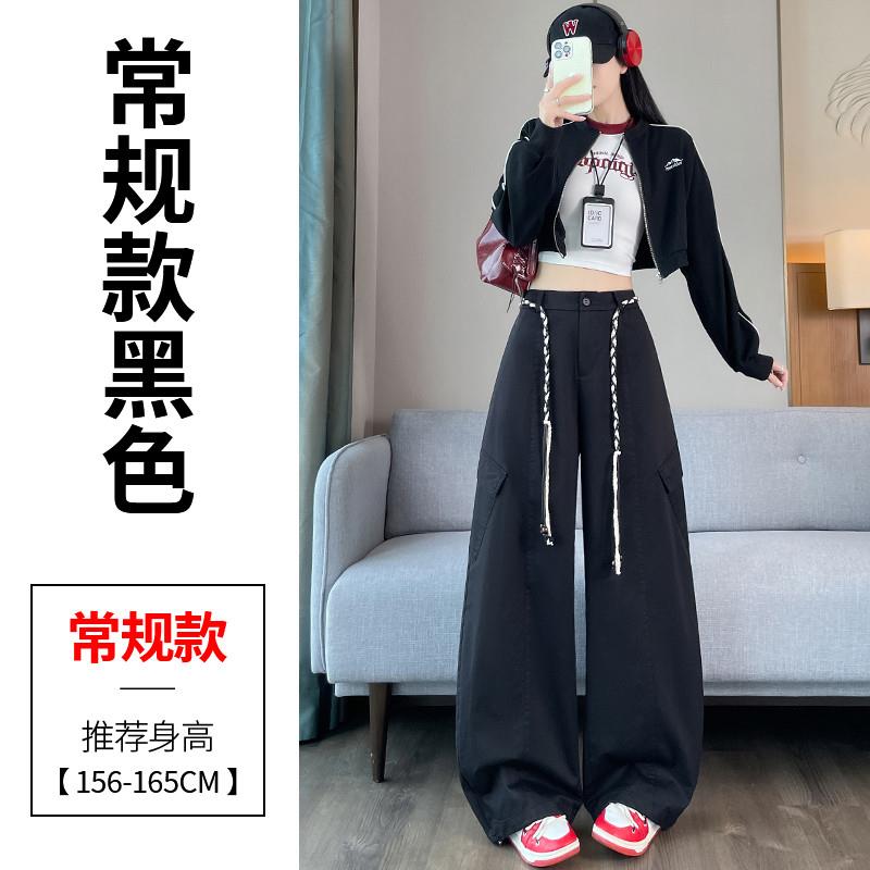 新品15初中学生13少女12岁大童弯刀工装裤女款2025新款秋季阔腿休