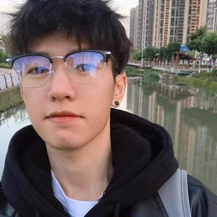 好货理工男半框眼镜近视眼睛配变色有度数眼镜框男款 显脸小平光镜