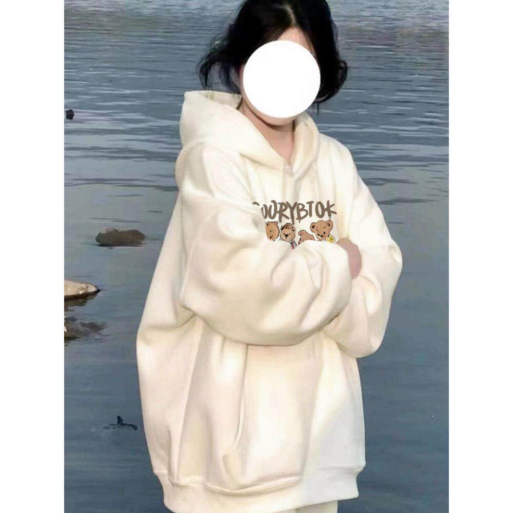 推荐美式连帽小众设计感女卫衣2026新款爆款春秋薄款冬季加绒加厚
