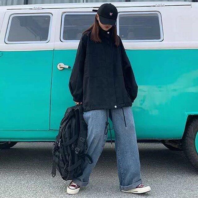 推荐外套女潮ins春秋黑色棒球服学生韩版宽松2026新款百搭原宿风