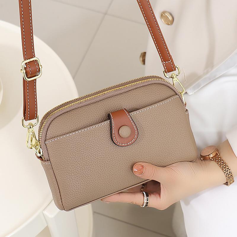 推荐斜挎包设计感小众多口