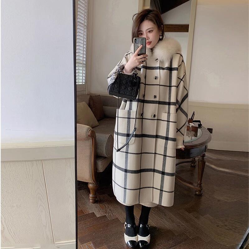 推荐超好看大毛领羊毛呢子