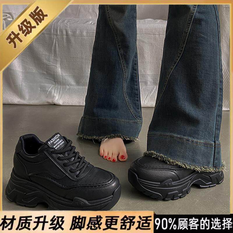 新品女鞋内增高老爹鞋女春