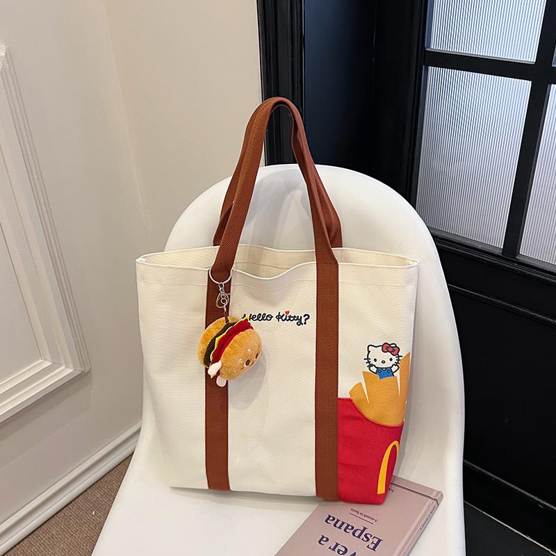 推荐大容量托特帆布包上班