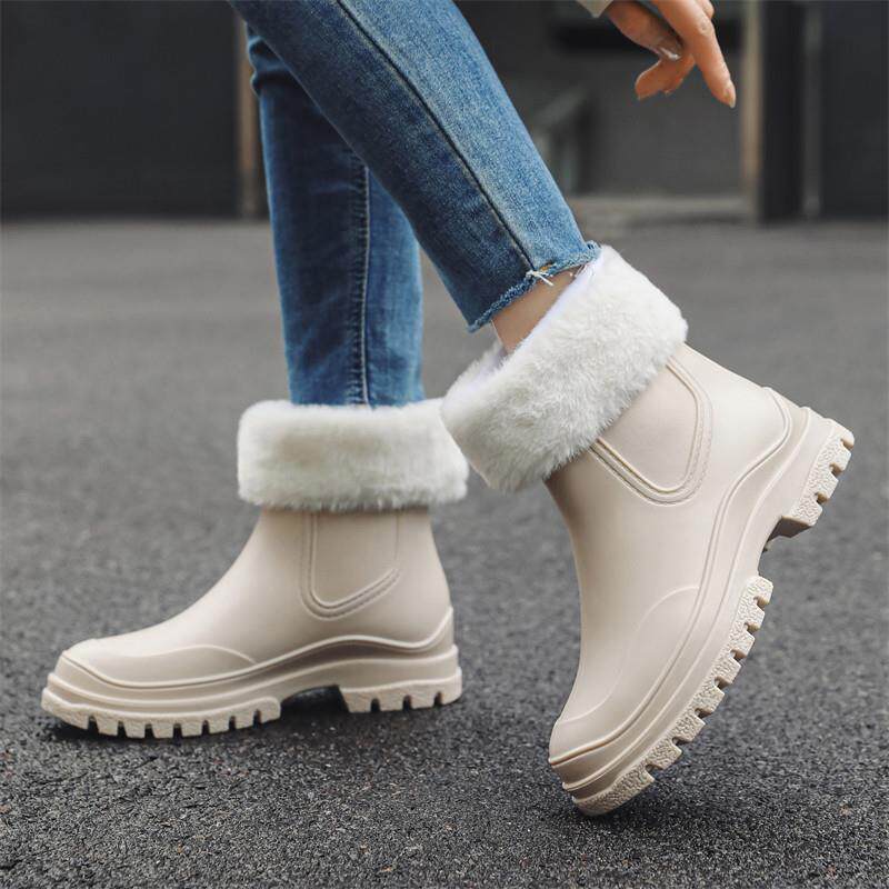 新品网红马丁雨鞋女款2026新款时尚中筒防水鞋防滑好看的雨靴加绒