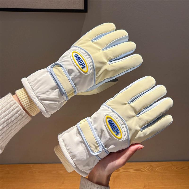 御寒手套女冬季保暖骑行加