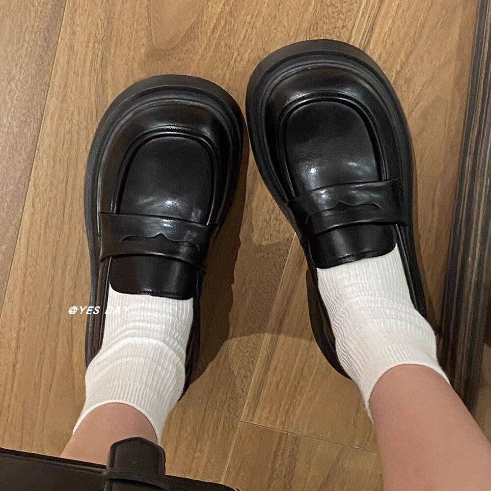 推荐YesDay日系jk制服百搭圆头厚底小皮鞋女2026年春季新款复古乐
