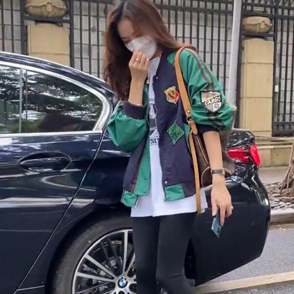 推荐美式棒球服女春秋季欧货加厚夹棉外衣撞色拼接飞行员夹克开衫
