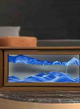 新款旋转相框3D流沙画摆件