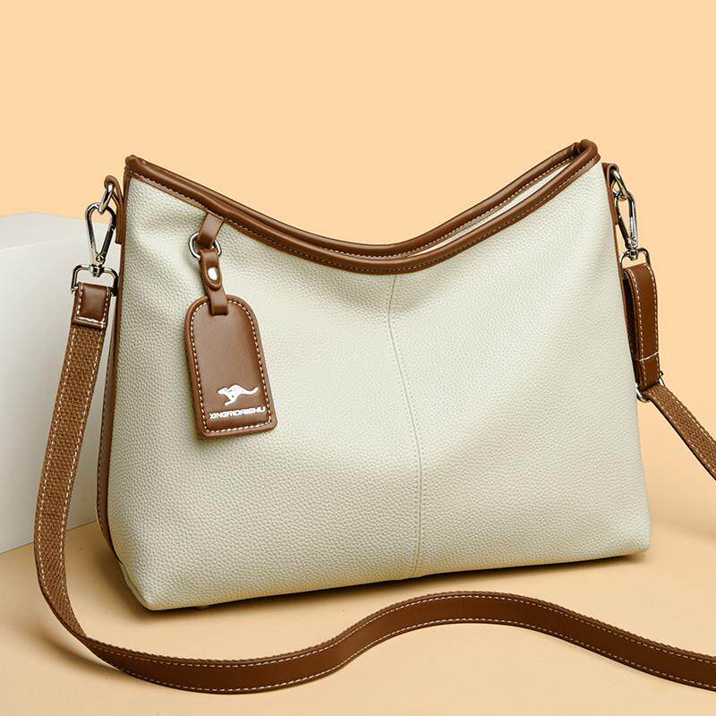 新品品牌女士斜挎包女2025新款真皮质感包包软皮大容量女包时尚单