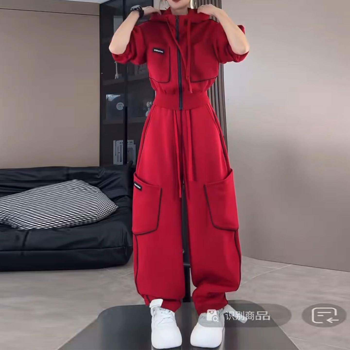 推荐2026春秋新款卫衣穿搭一整套休闲运动显瘦上衣女士慵懒风两件