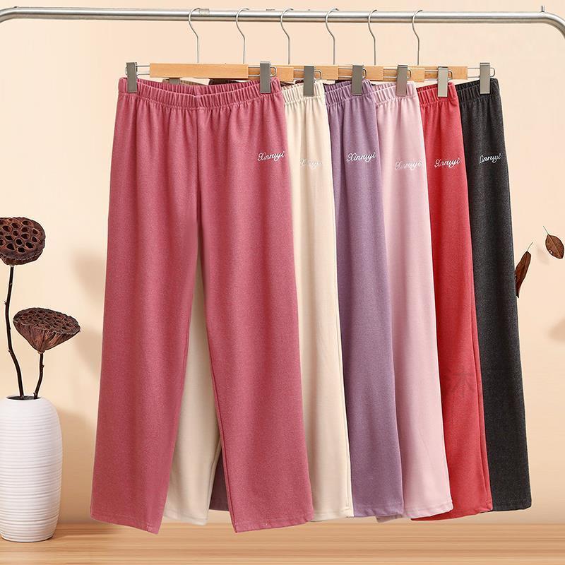 秋冬睡裤女士内穿保暖磨毛