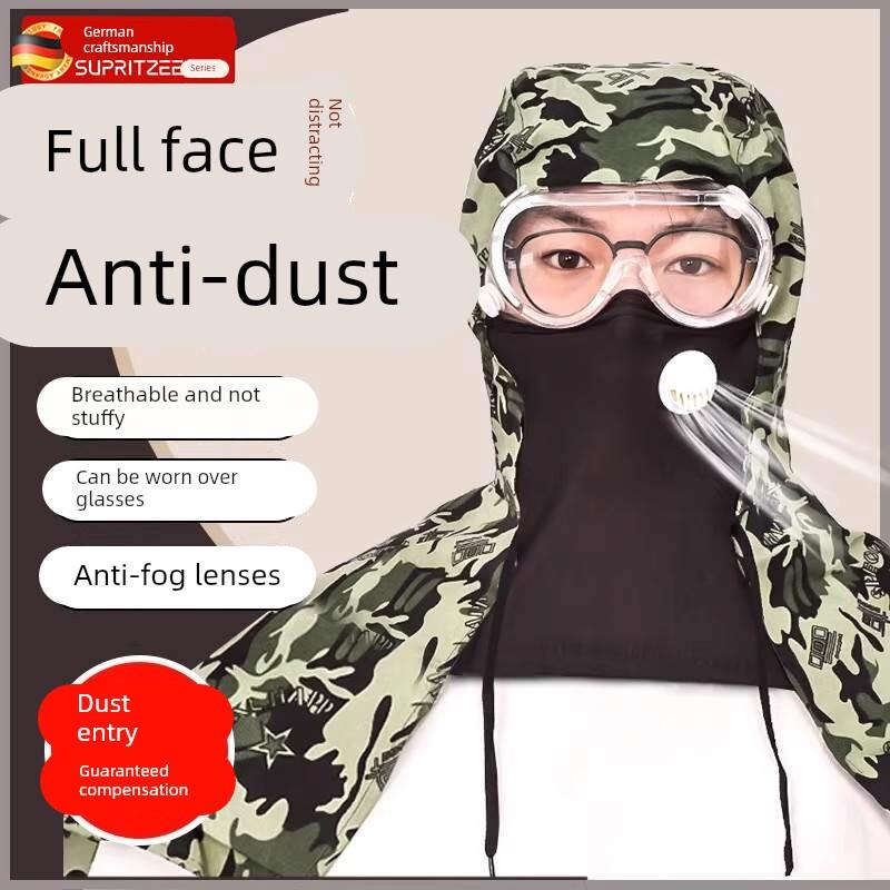 防尘面罩全脸防护打磨专用