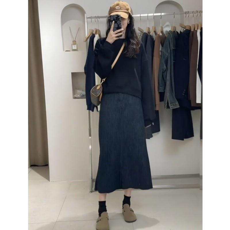 新品2025新款黑色秋季薄款卫衣女装高腰小个子长袖短款冬加绒加厚