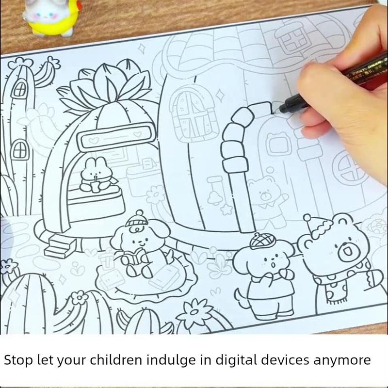 临摹画册儿童涂鸦简笔画本