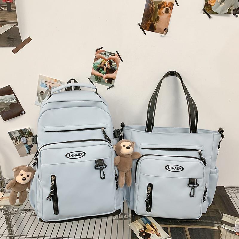 推荐高中学生书包女式中学生大容量减负双肩包大学生简约男款电脑