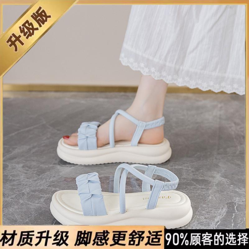新品配裙子大童凉鞋女夏外
