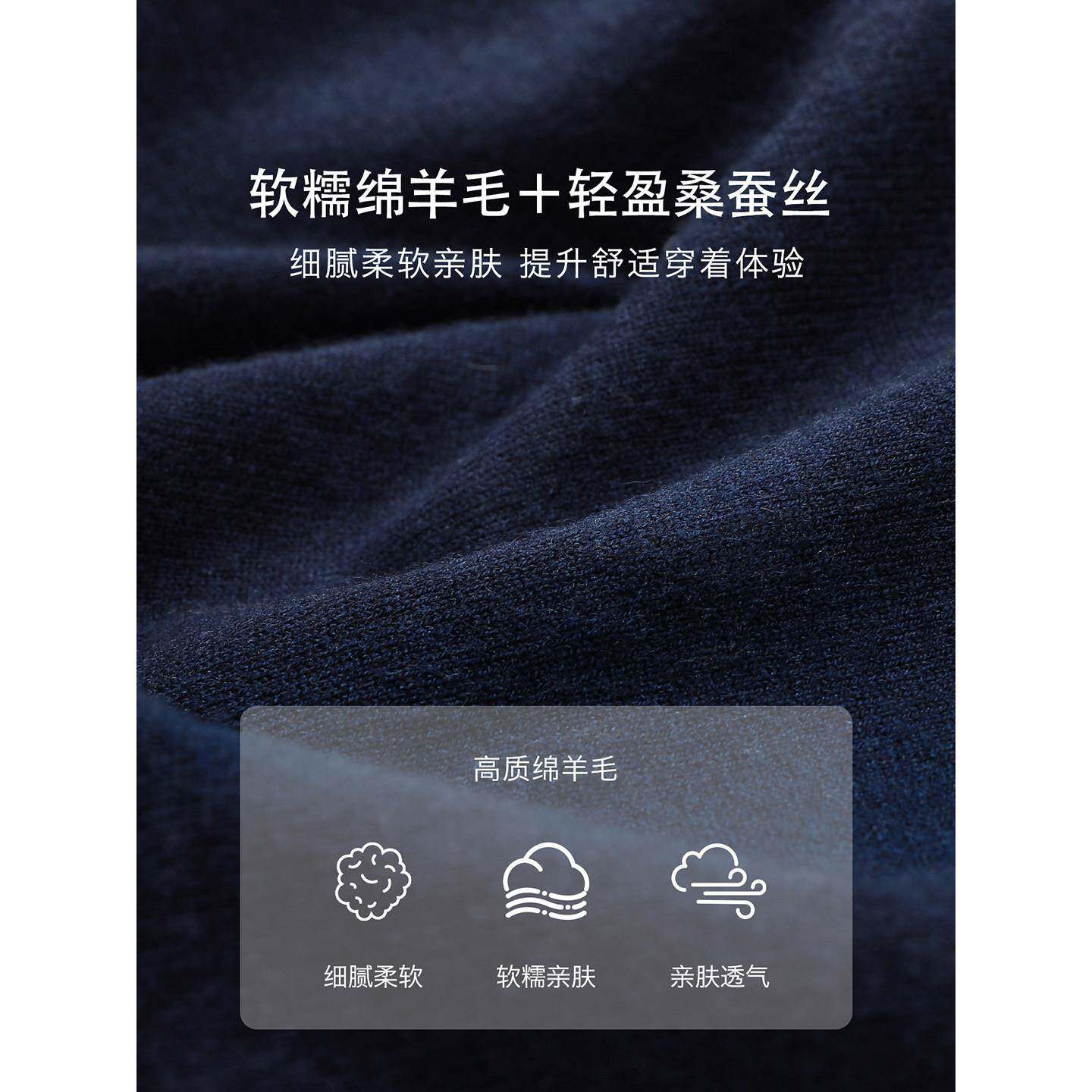 推荐假两件牛仔拼接翻领针织开衫女秋装2026新款通勤气质短款毛衣